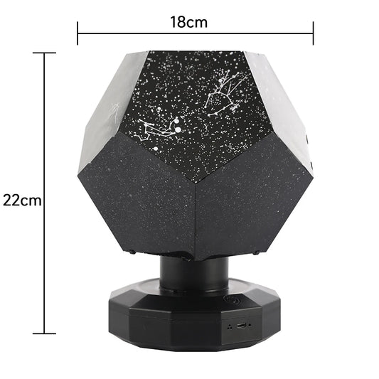 Creative Star Projection Lamp Romantic Rotating Constellation Projector Bedroom Starry Sky Galaxy Atmosphere Lamp Children Gift